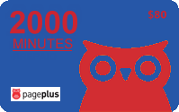 PagePlus 2,000 Minutes Card