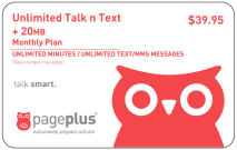 PagePlus Talk n Text Unlimited Plan